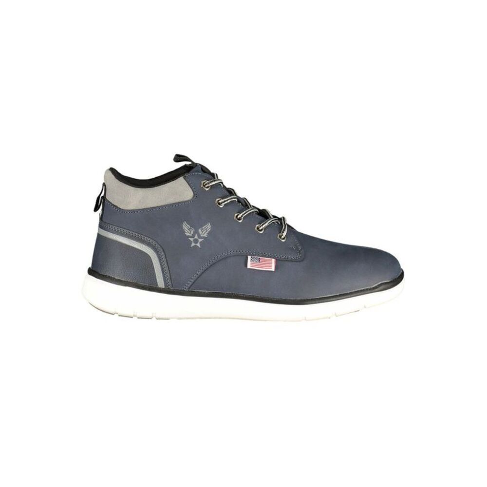 Avirex Blue Polyurethane Men Ankle Men's Boot